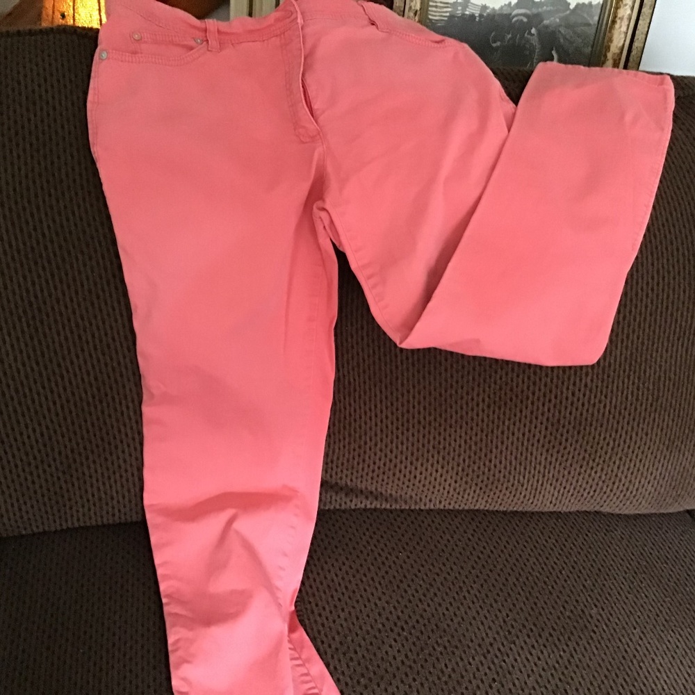 Soft comfy jeans.. pinky orange..SZ 10 great shape